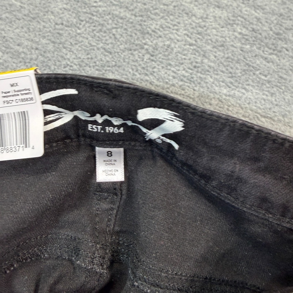 Seven7 Jeans Women Size 8 Black High Rise Skinny Stretch Denim NWT $69‎ MSRP - Picture 3 of 9